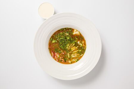 Окрошка на квасе по‑домашнему