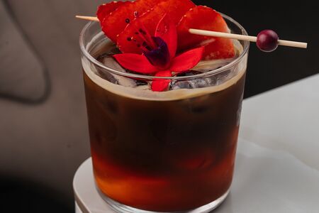 Айс американо с клубникой 