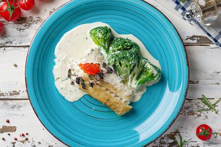 Филе трески с брокколи