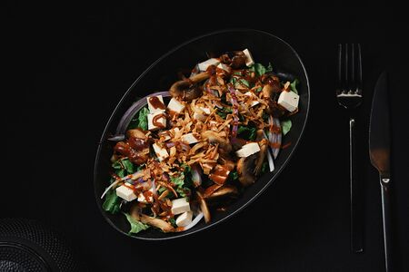 Салат Веган с тофу