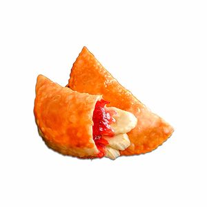 Чебурек с ягодным джемом и бананом