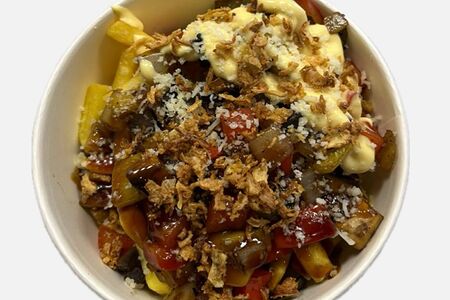 Картофель фри с овощами 