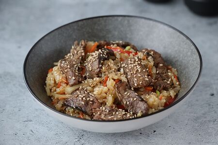 Рис с говядиной