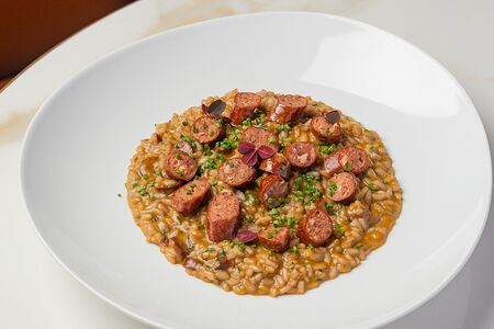 Ризотто с сальсичей