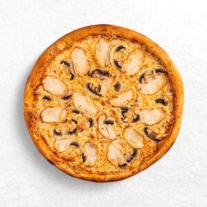 Пицца курица с грибами