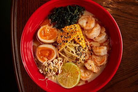 Рамен Сливочный с креветками