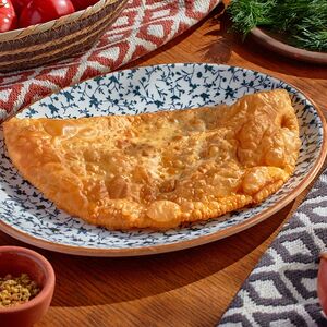 Чебурек с зеленью и сыром