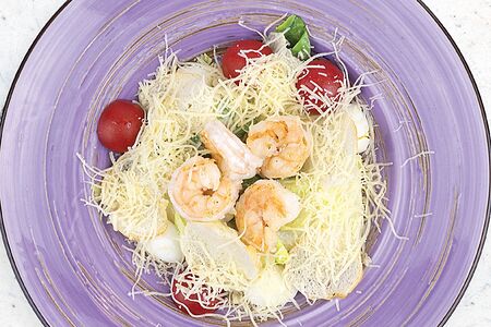 Салат Цезарь с креветкой 