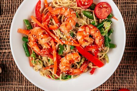 Рамён с креветкой