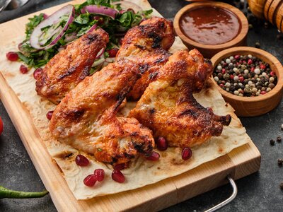 Шашлык из куриных крыльев