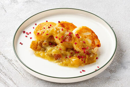 Сырники с садовой грушей