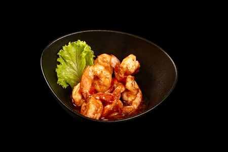 Тигровые креветки в кисло-сладком соусе 