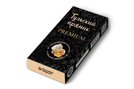 Тульский пряник Premium Со сливочной начинкой и грецким орехом