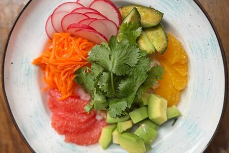 Поке с овощами