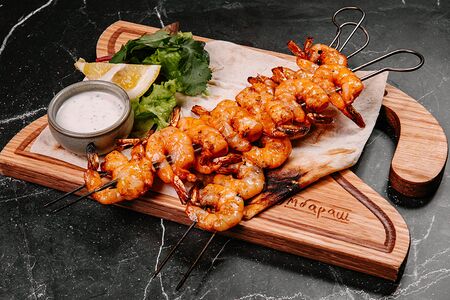 Креветки на гриле