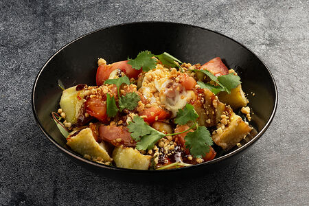 Хрустящие баклажаны со страчателой