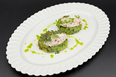 Оладьи из кабачков с неркой