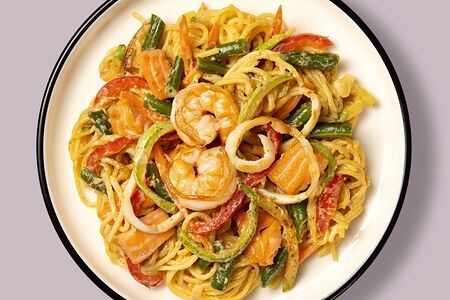 Wok с морепродуктами