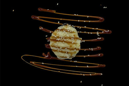 Запеченный гункан с лососем