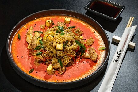 Стир Фрай рис с курицей