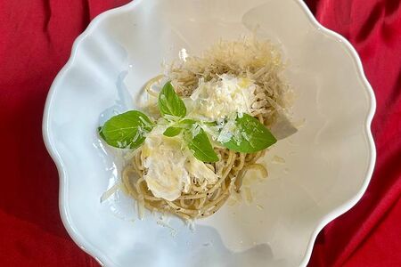 Паста Качо Э Пепе с трюфелем