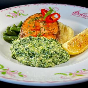 Стейк из лосося 