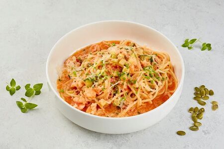 Спагетти с морепродуктами