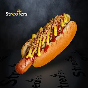 Датский хот-дог с говяжьей колбаской