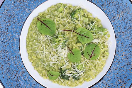Зеленое ризотто 