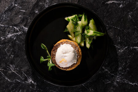 Котлета домашняя с картофельной зразой