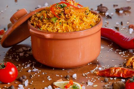 Свинина бирьяни