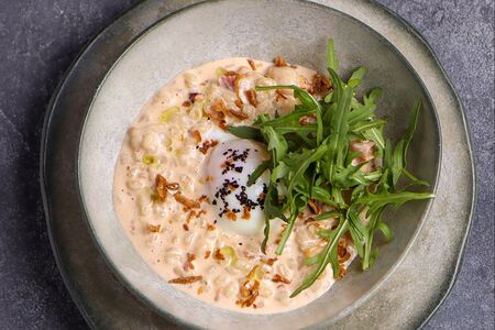 Перлотто с беконом