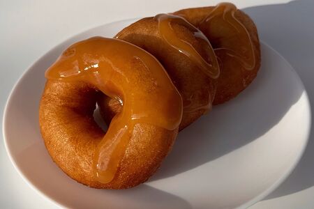 10 пышек с бананом