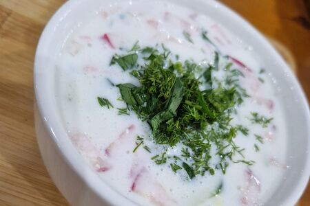 Окрошка на кефире