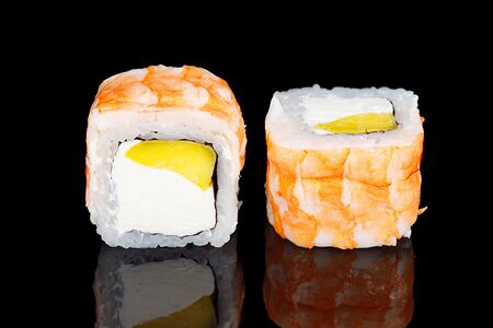 Филадельфия в креветке с манго