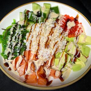 Поке с лососем