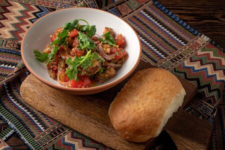 Аджапсандал с лавашем