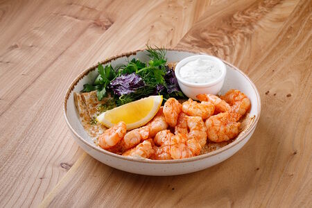 Тигровые креветки на мангале