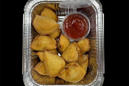 Жареные пельмени