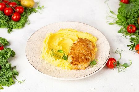 Котлета пожарская с картофельным пюре