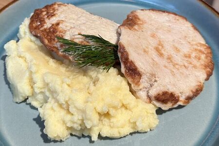 Пюре картофельное с котлетой