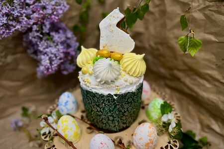 Кулич кексовый творожный с цукатом 