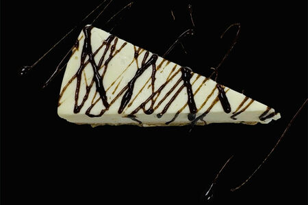 Чизкейк Нью-Йорк с шоколадным топпингом