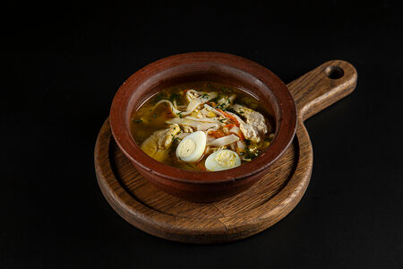 Куриный с домашней лапшой