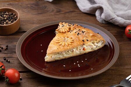 Рыбный пирог с судаком, рисом или картофелем