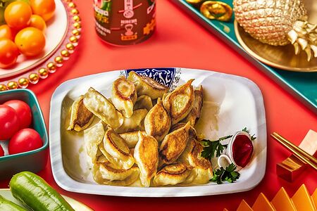 №112 Жареные пельмени со свининой 