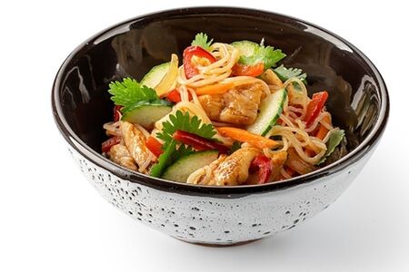 Салат Фунчоза с курицей