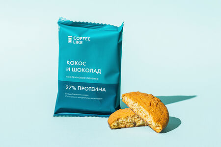Печенье протеиновое с кокосом и шоколадом Cl, 40 гр
