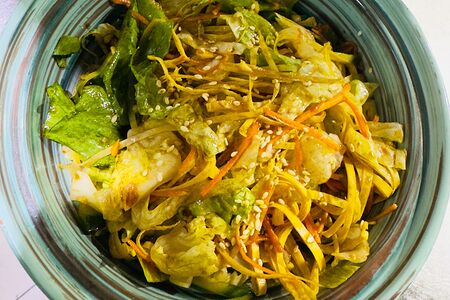 Соя с овощами