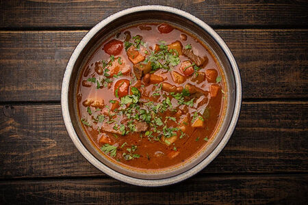 Суп с мясом яка